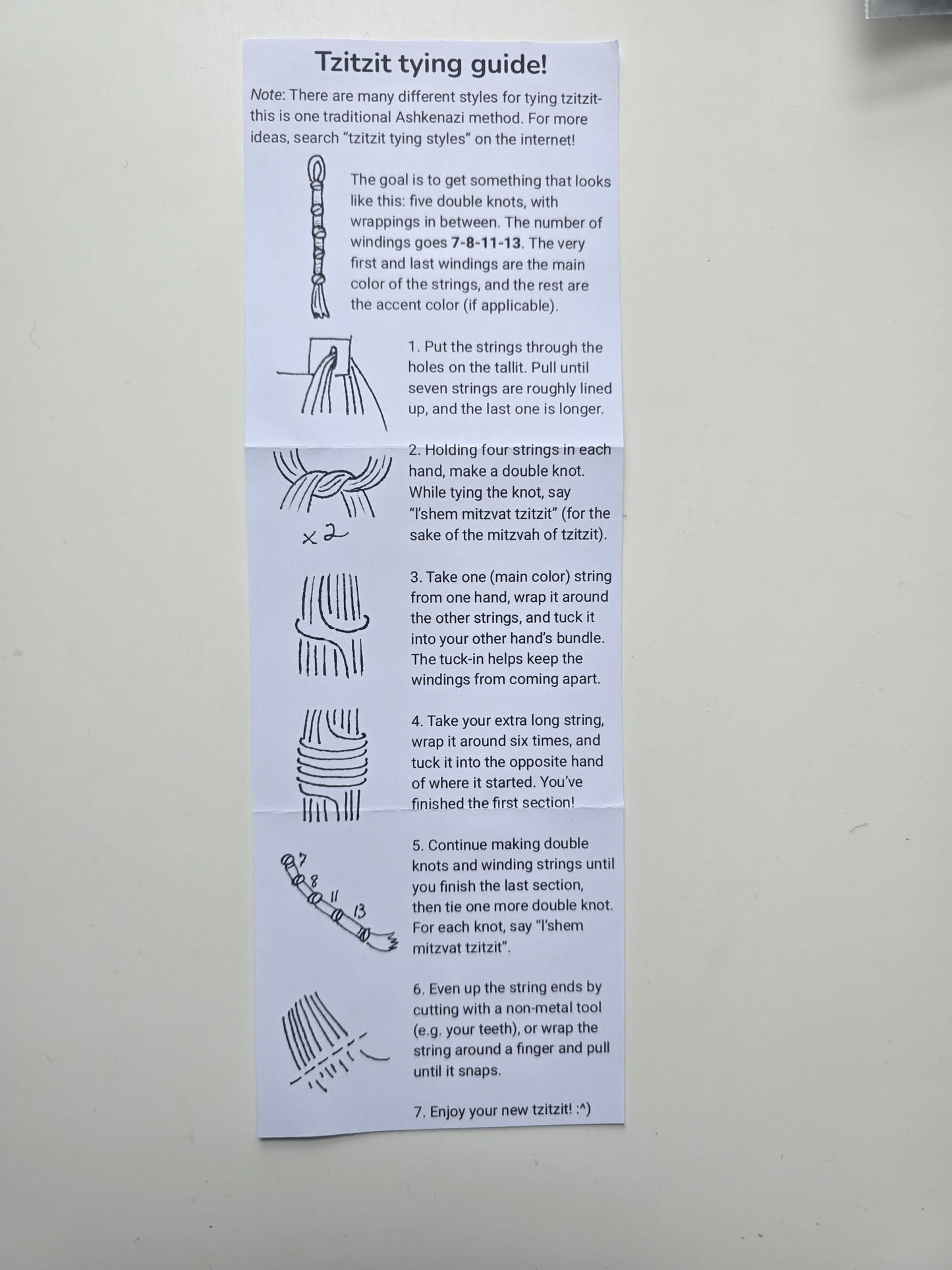 Hand Spun Wool Tzitzit