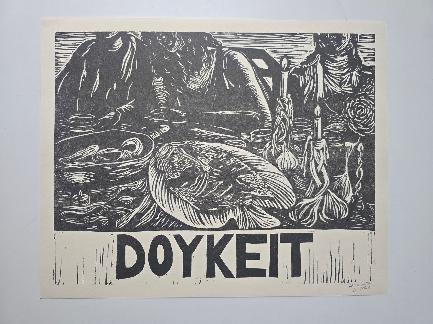Doykeit Linocut Print