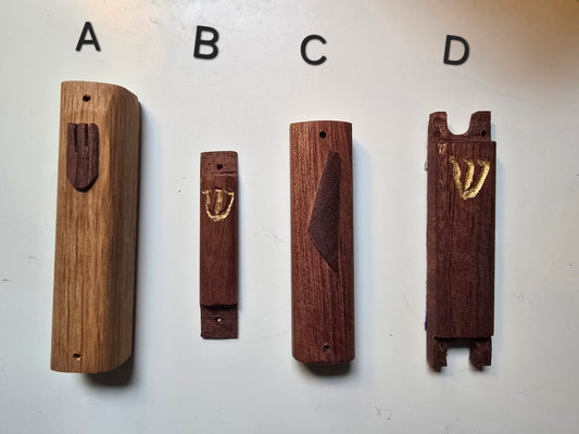 Wooden Mezuzah Cases