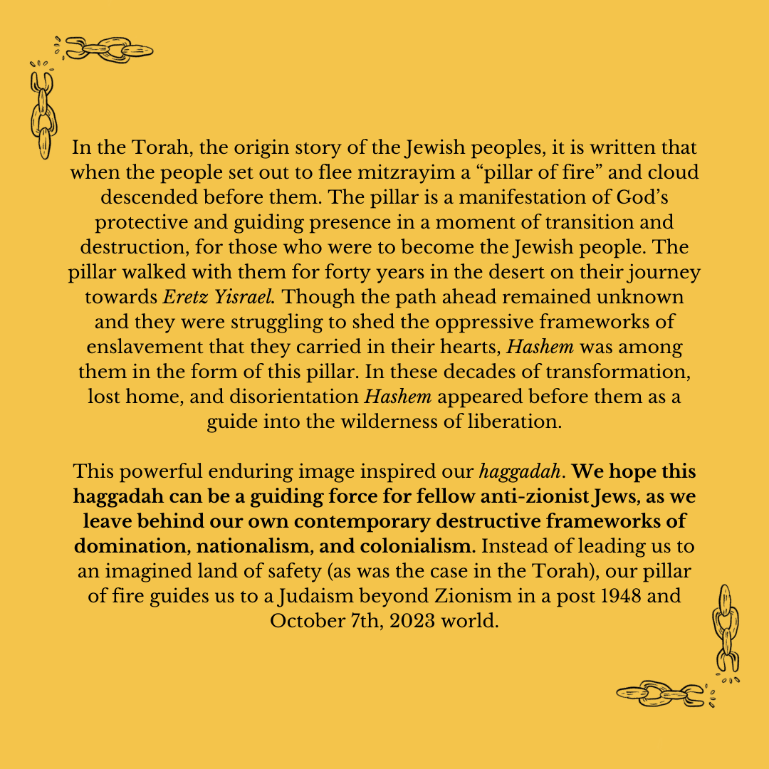 Pillar of Fire: A Queer Anti-Zionist Haggadah