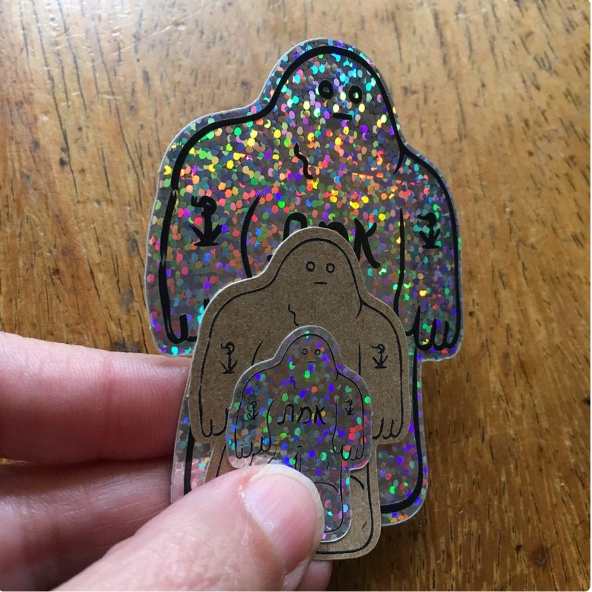 Glitter Golem Sticker Set- 3 Pack