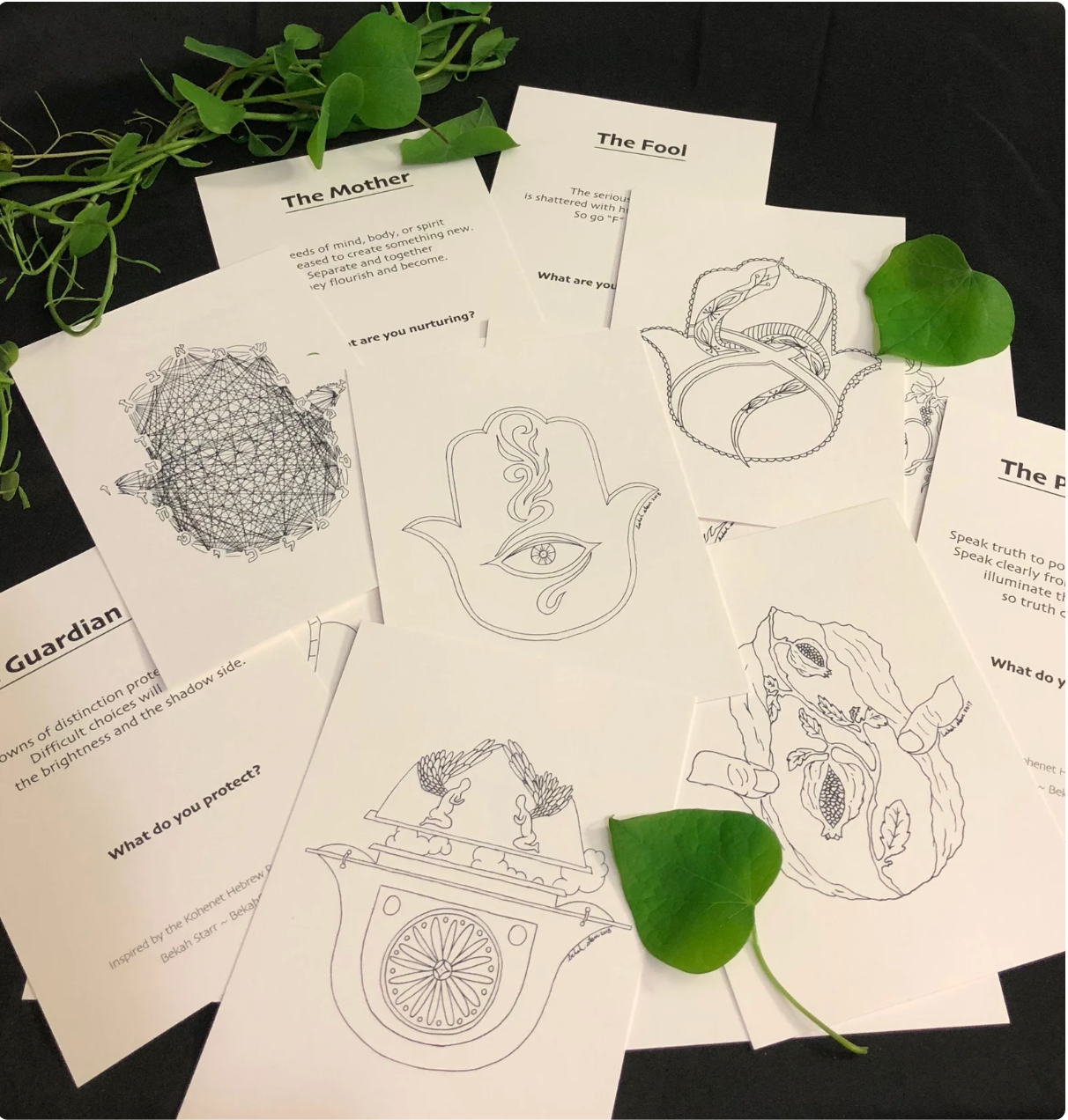 Hamsas for the Divine Feminine: Sacred Coloring Cards