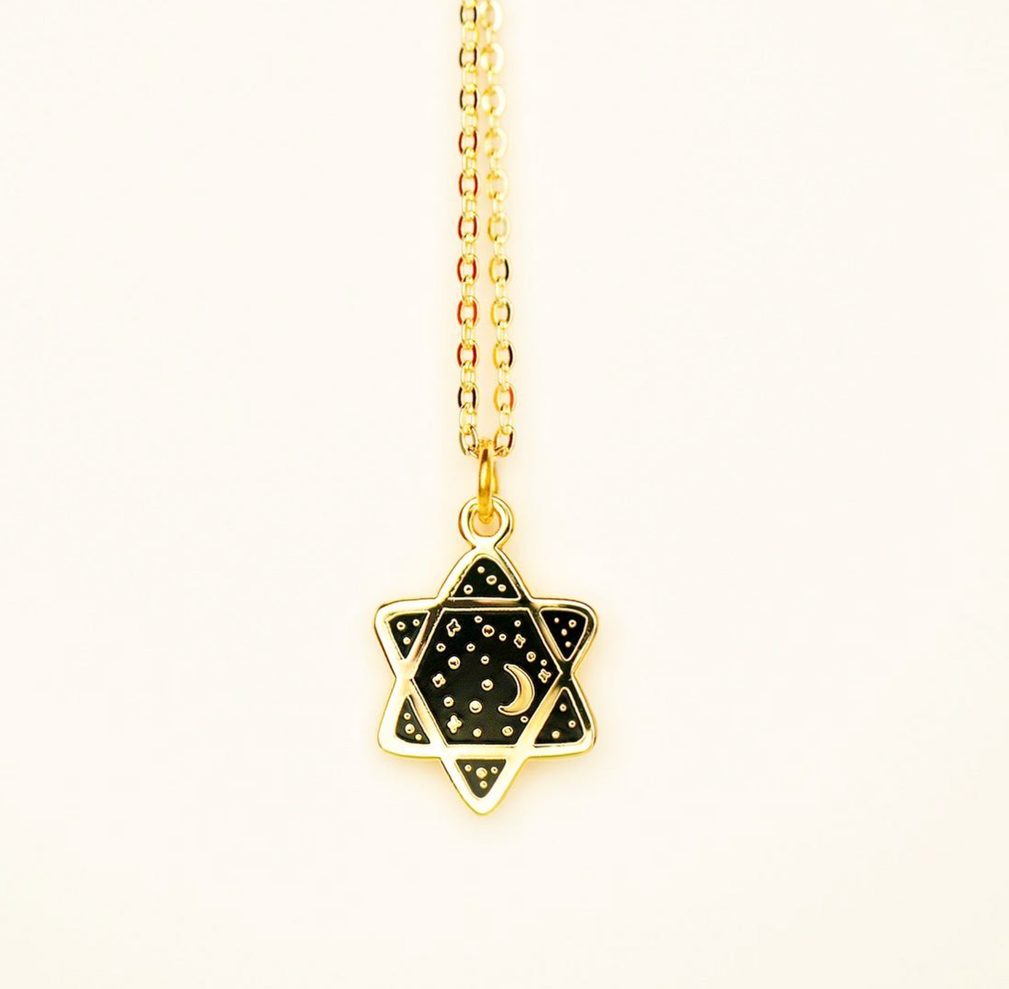 Cosmic Star of David Necklace
