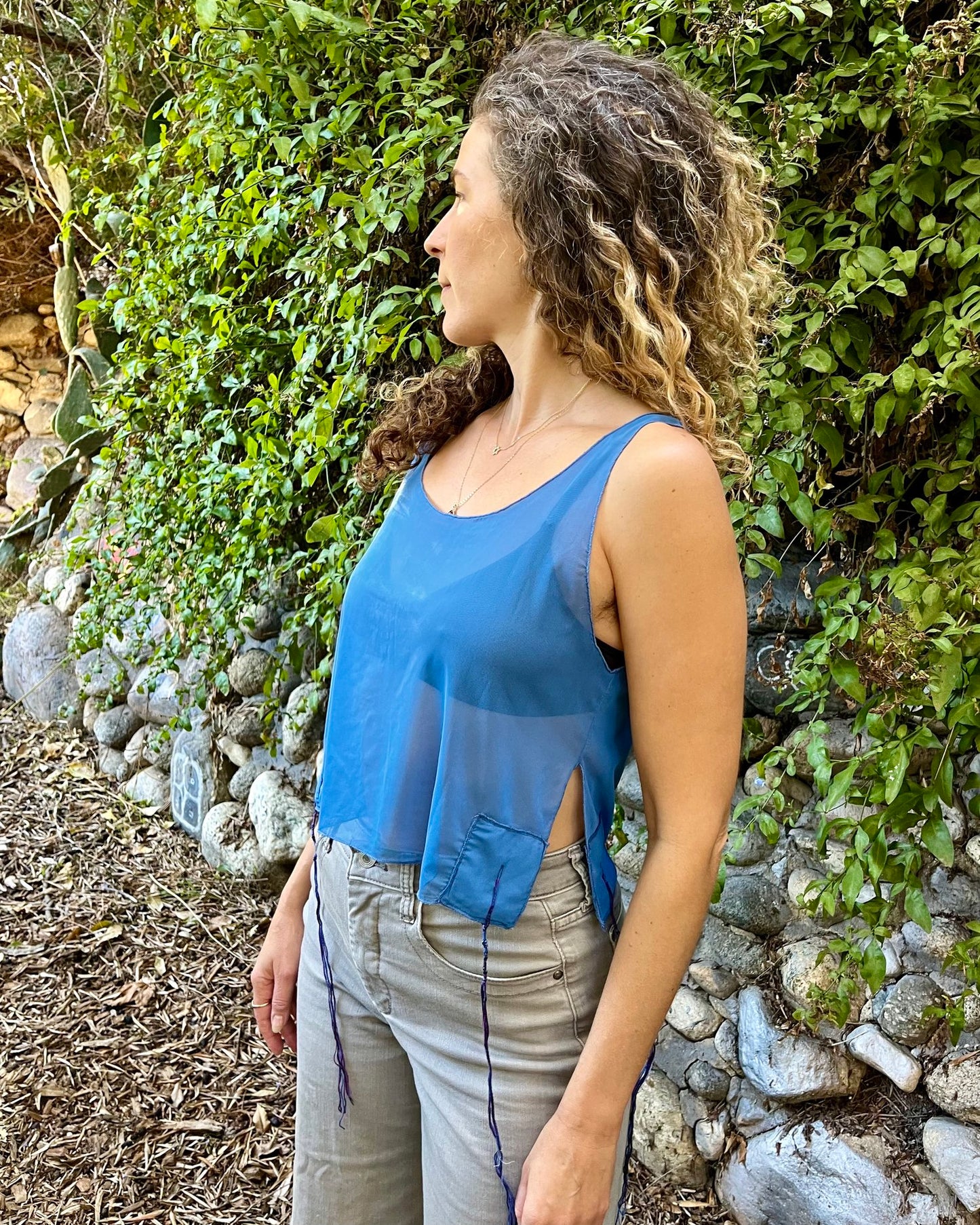 Tallit Katan - crop top style
