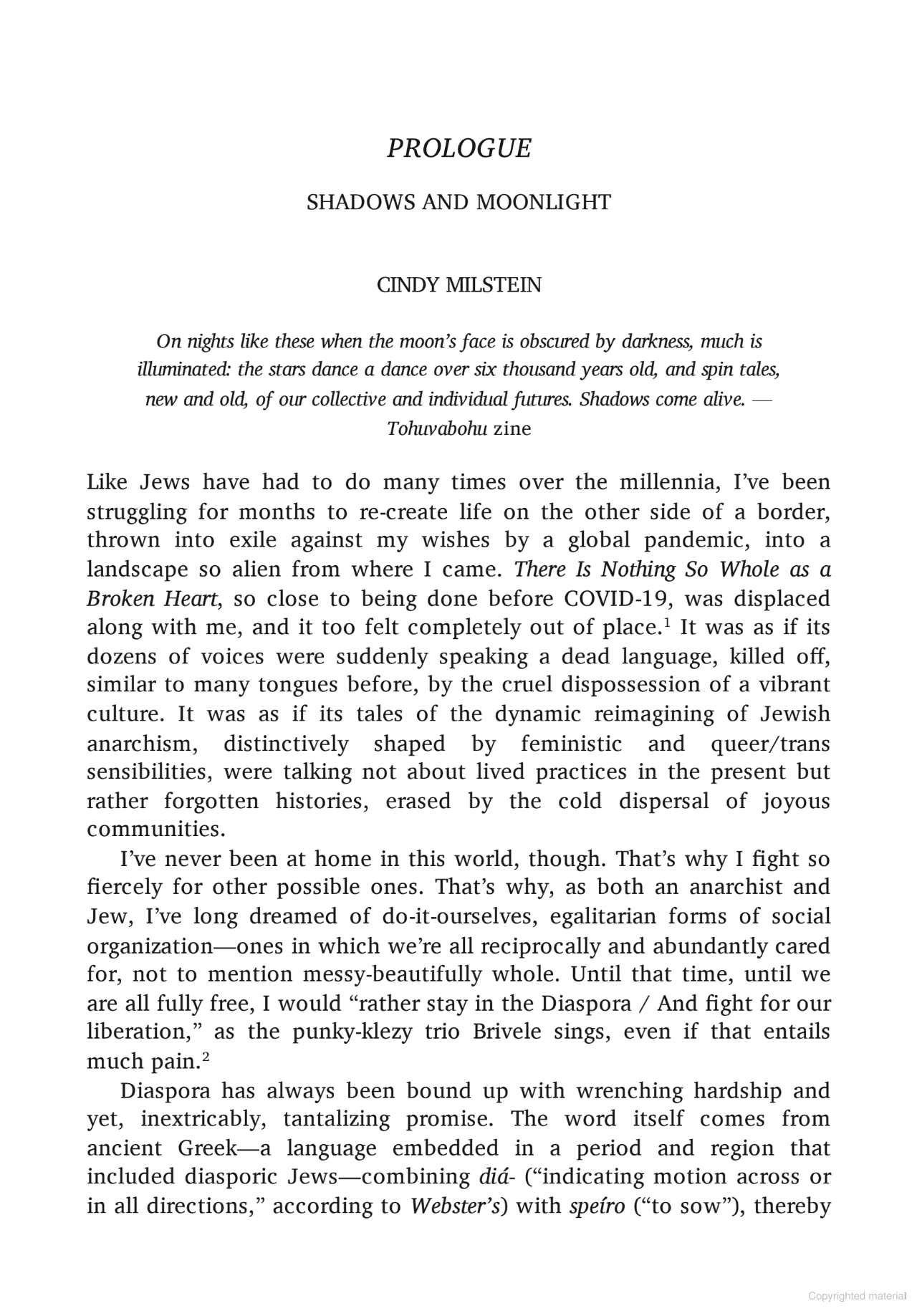 There Is Nothing So Whole as a Broken Heart: Mending the World as Jewish Anarchists