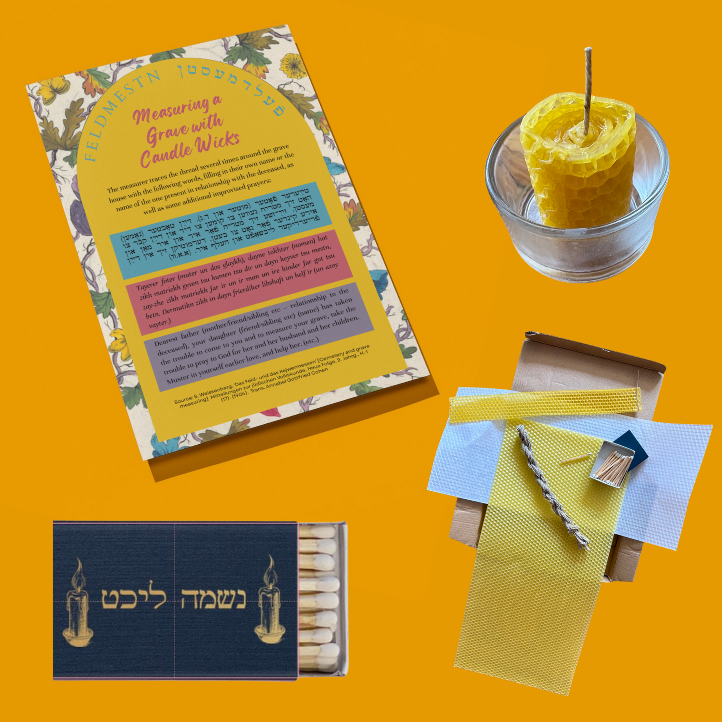 Grave measuring and soul candle making:  A Ritual Guide & Supply Box for Elul and Yom Kippur