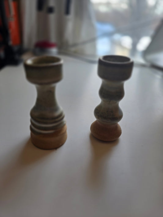 Shabbat Candle Holder- ceramic towers