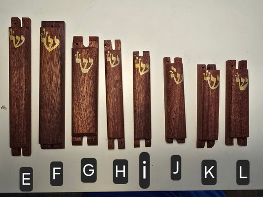 Rough-hewn LARGE! Wooden Mezuzah Cases