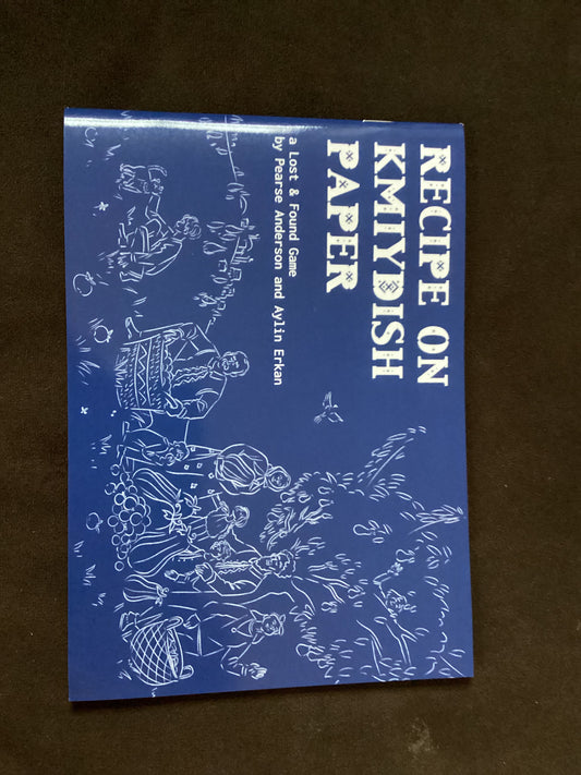 Recipe on Kmiydish Paper