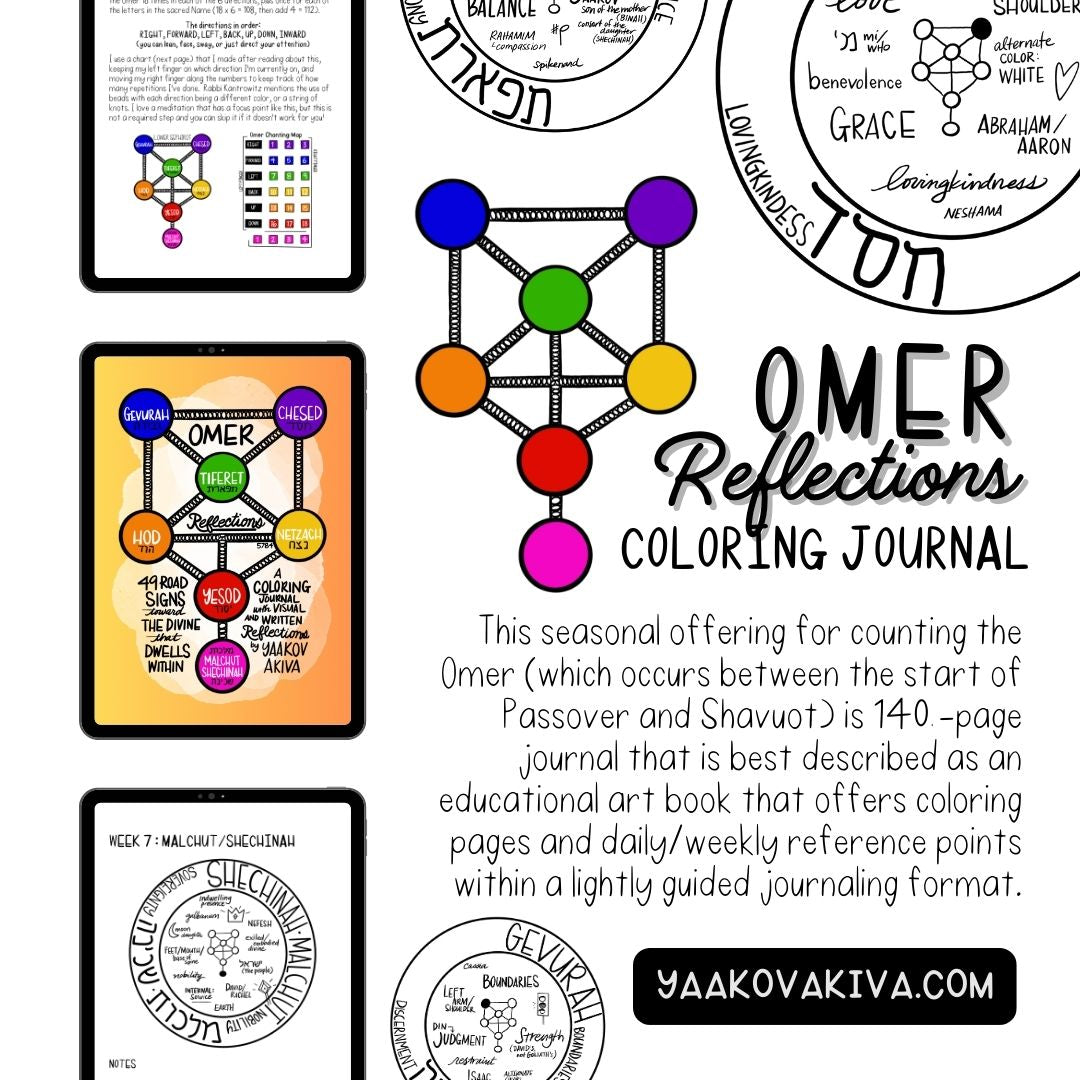 Omer Reflections Coloring Journal (digital copy)