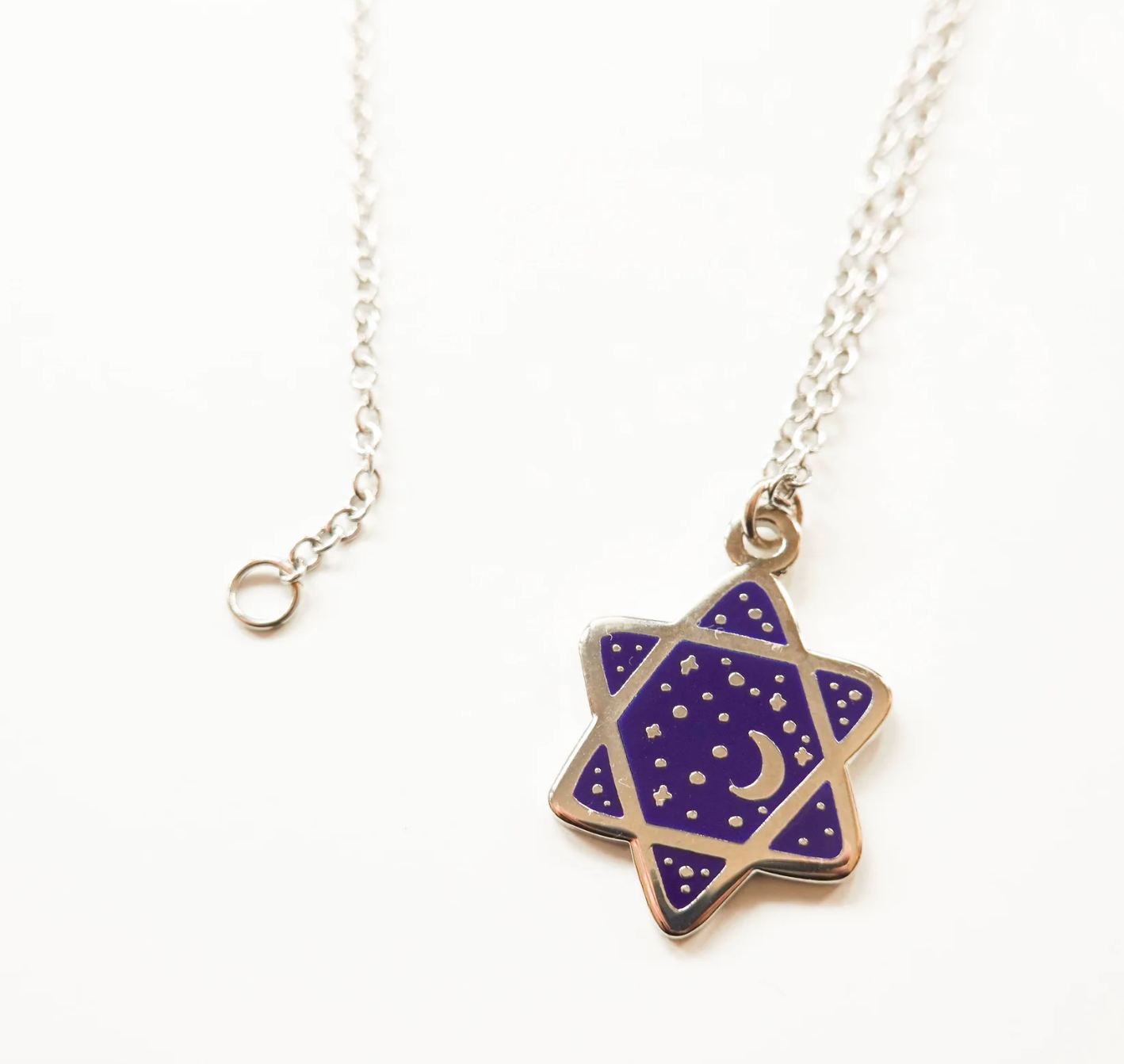 Cosmic Star of David Necklace