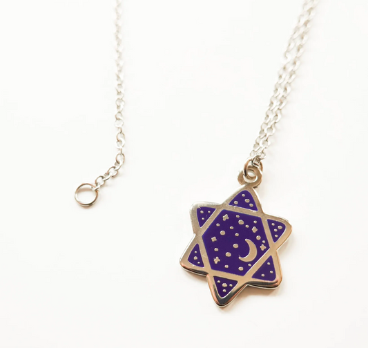 Cosmic Star of David Necklace